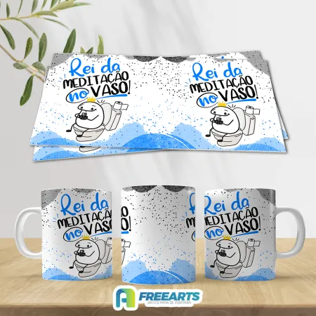 Rei da meditação no vaso